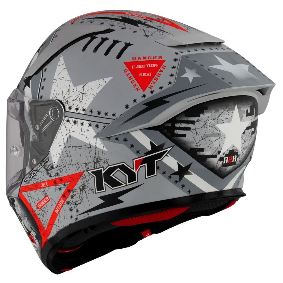 KYT R2R Assault Helmet - Grey