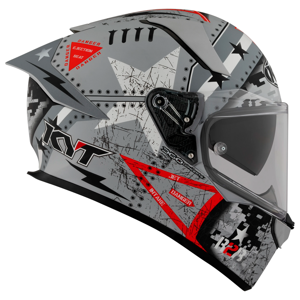 KYT R2R Assault Helmet - Grey
