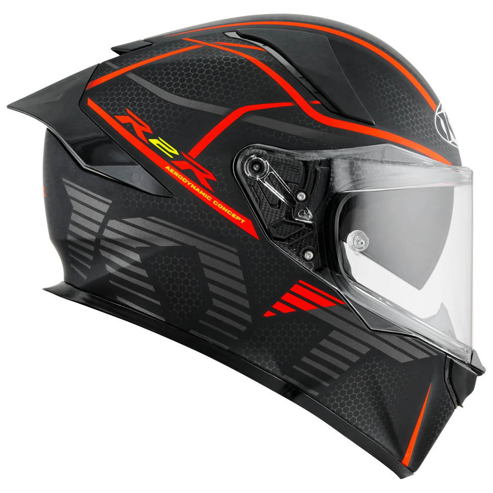 KYT R2R Concept Helmet - Matte Black/Red