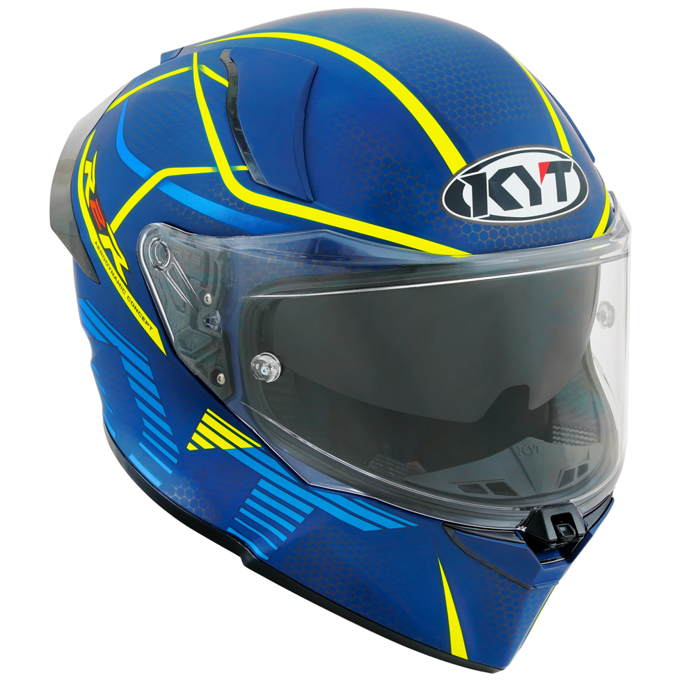 KYT R2R Concept Helmet - Blue/Yellow
