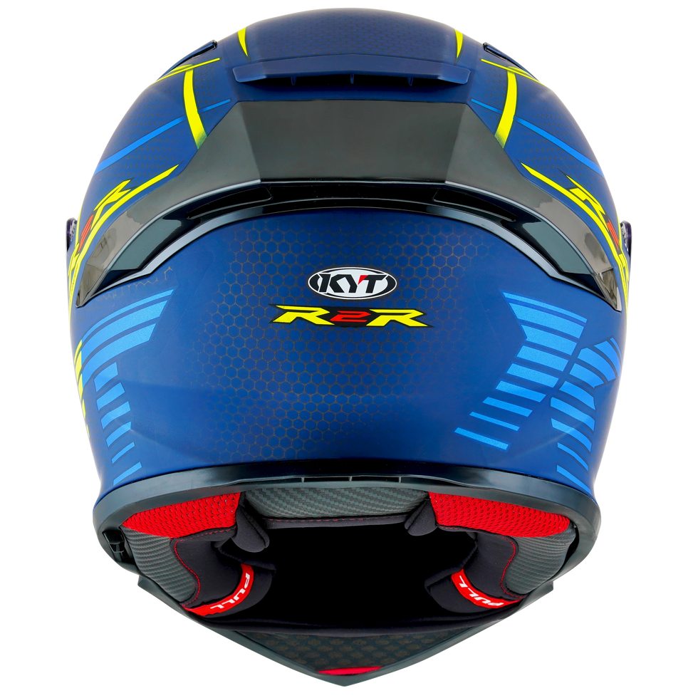 KYT R2R Concept Helmet - Blue/Yellow