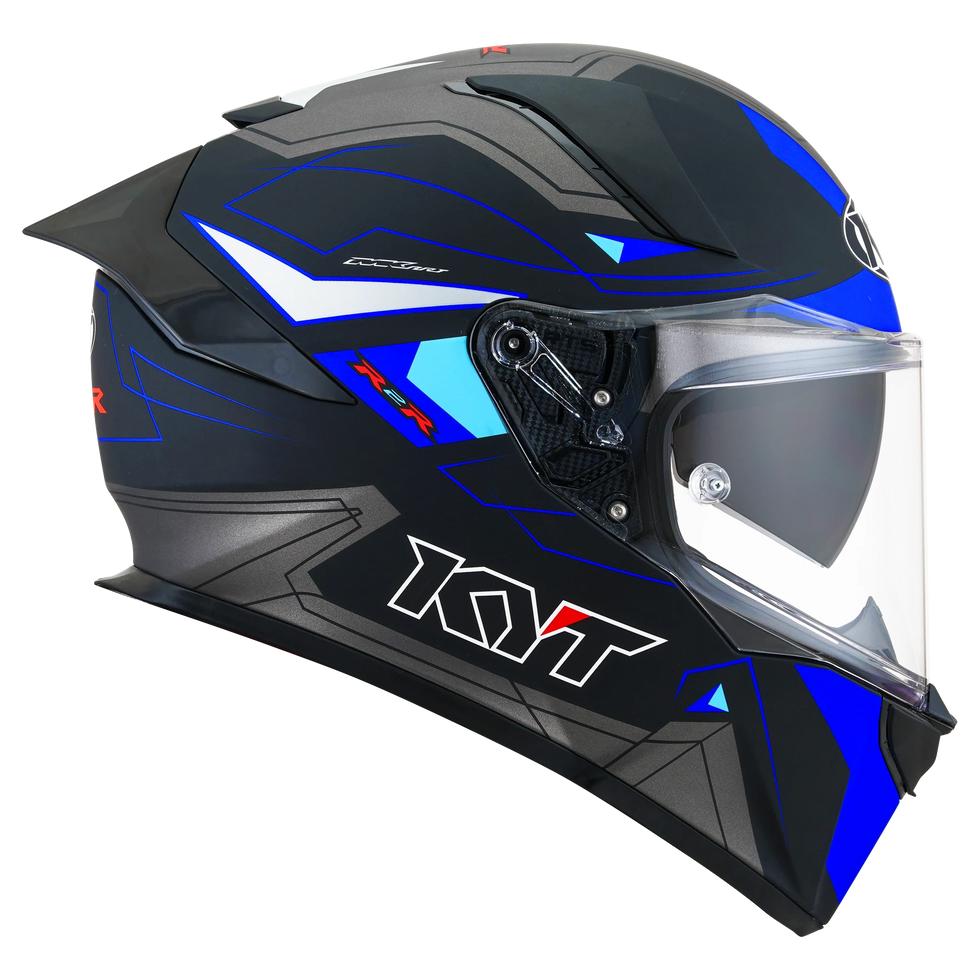 KYT R2R LED Helmet - Matte Blue/Black