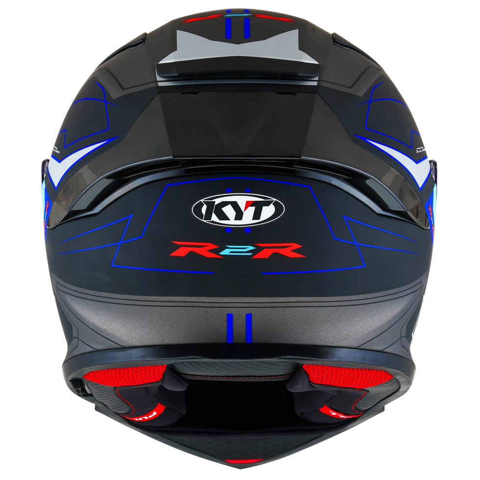 KYT R2R LED Helmet - Blue/Black