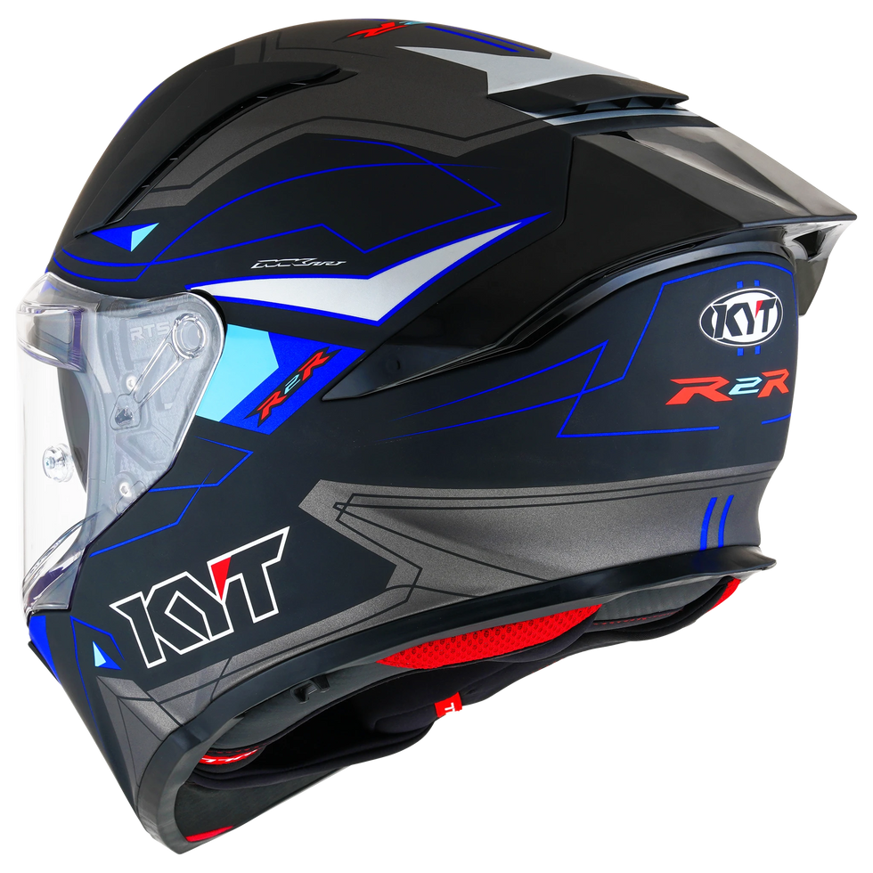 KYT R2R LED Helmet - Blue/Black