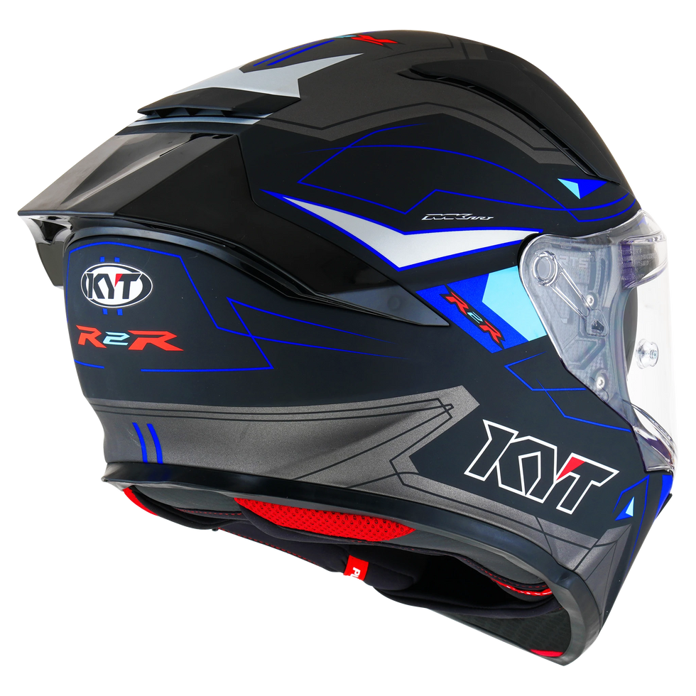 KYT R2R LED Helmet - Blue/Black