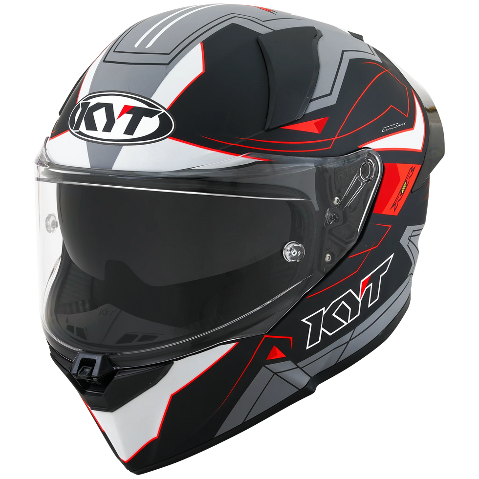 KYT R2R LED Helmet - Black/Grey