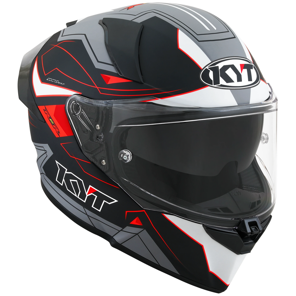 KYT R2R LED Helmet - Black/Grey
