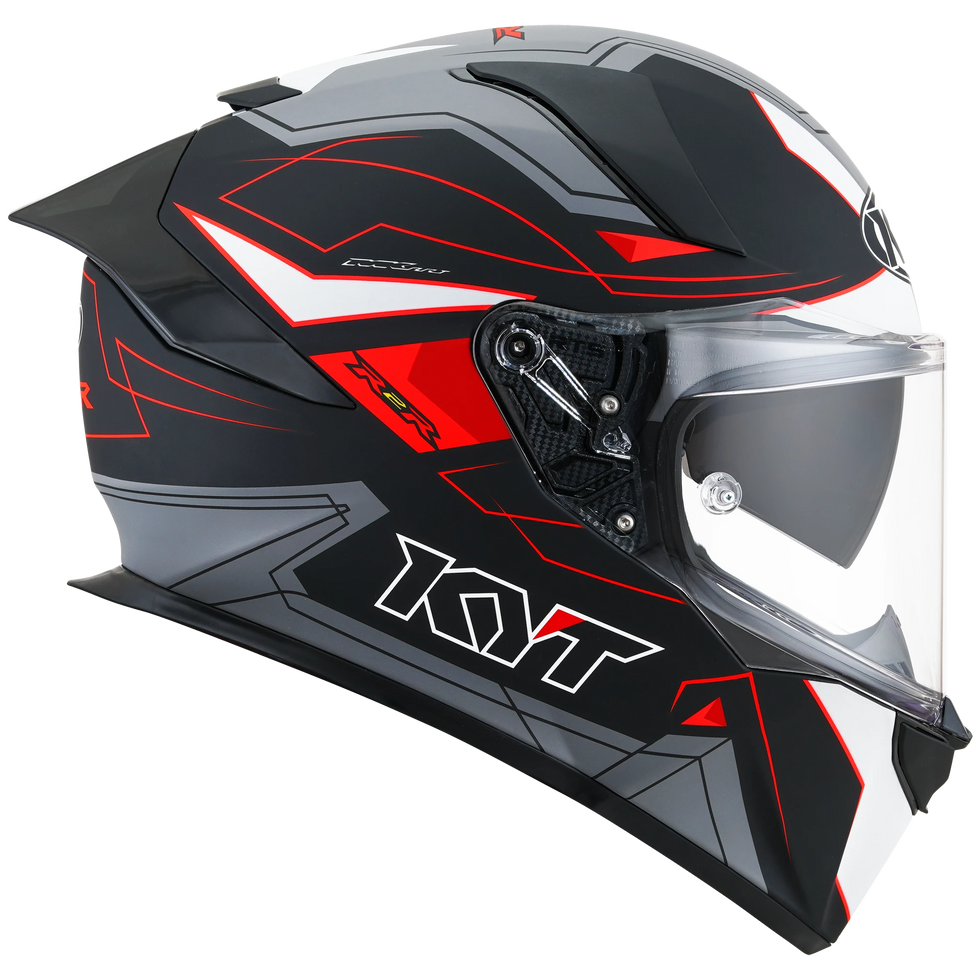 KYT R2R LED Helmet - Matte Black/Grey