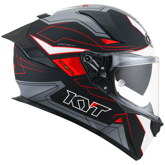 KYT R2R LED Helmet - Matte Black/Grey