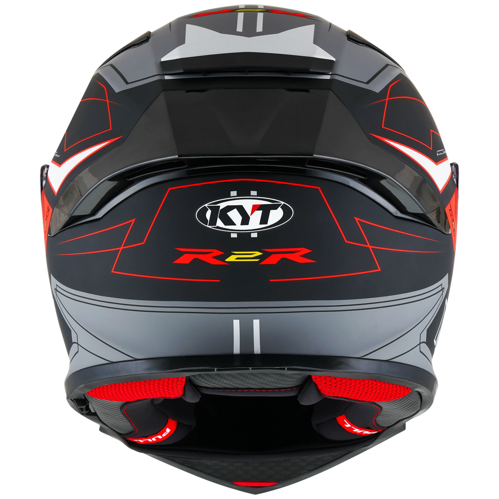 KYT R2R LED Helmet - Black/Grey