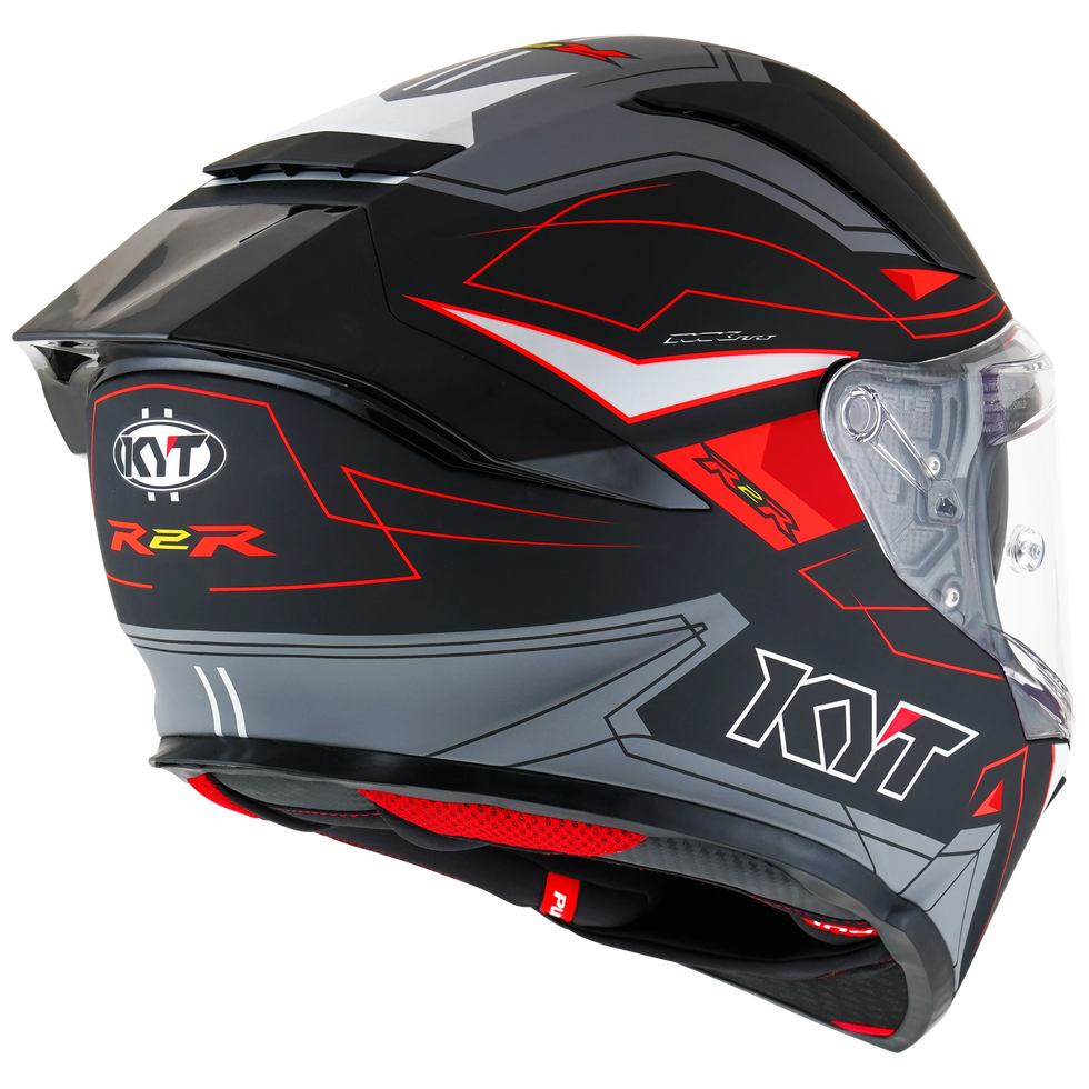 KYT R2R LED Helmet - Black/Grey