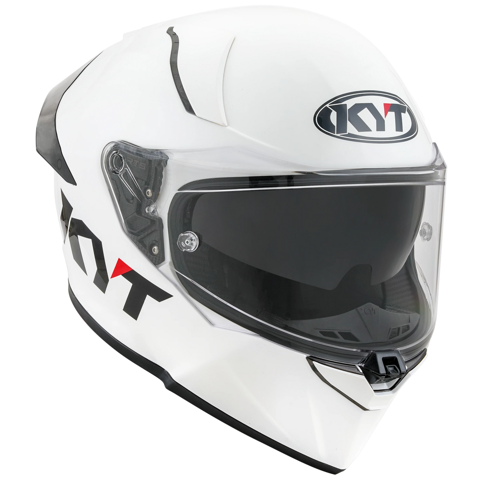 KYT R2R Solid Helmet - White