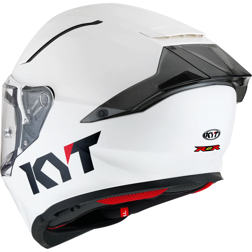 KYT R2R Solid Helmet - White