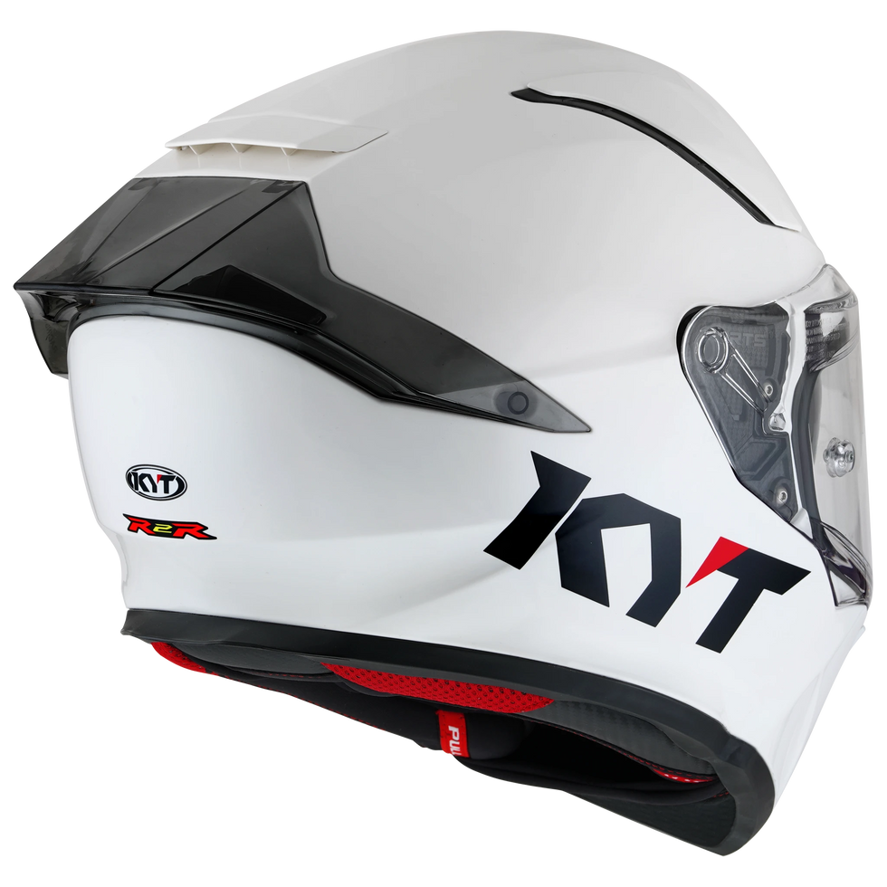KYT R2R Solid Helmet - White