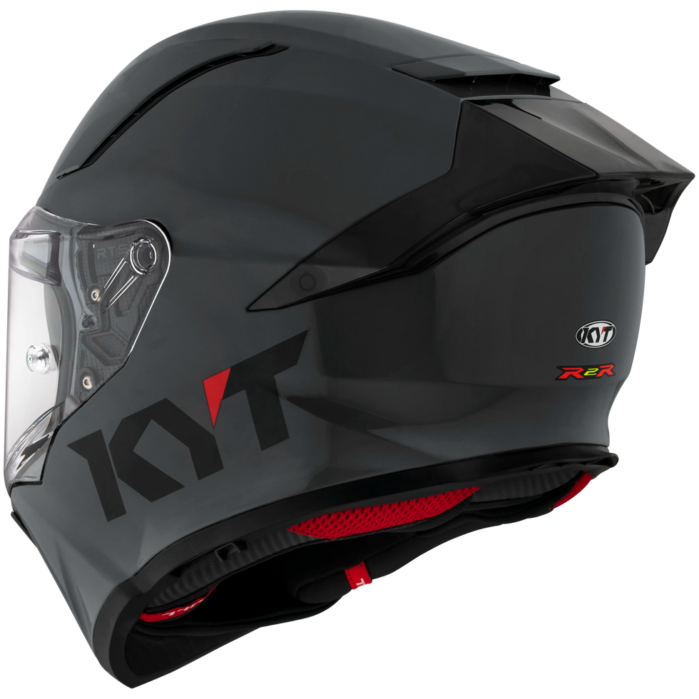 KYT R2R Solid Helmet - GRL Grey