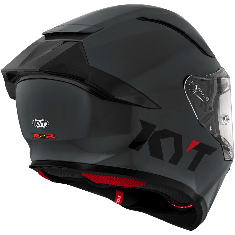 KYT R2R Solid Helmet - GRL Grey