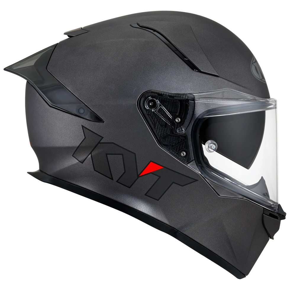 KYT R2R Solid Helmet - Matte Gunmetal