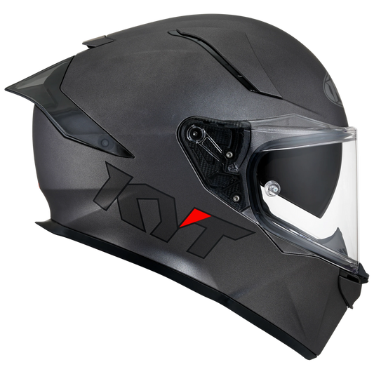 KYT R2R Solid Helmet - Matte Gunmetal
