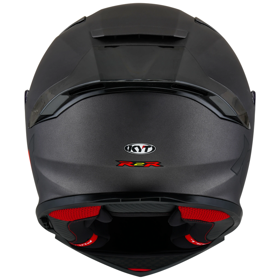 KYT R2R Solid Helmet - Gunmetal