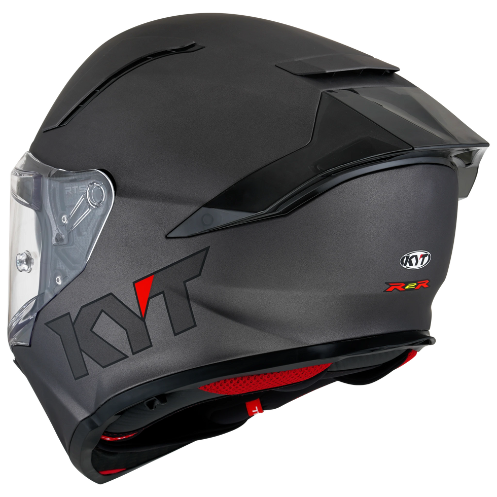 KYT R2R Solid Helmet - Gunmetal