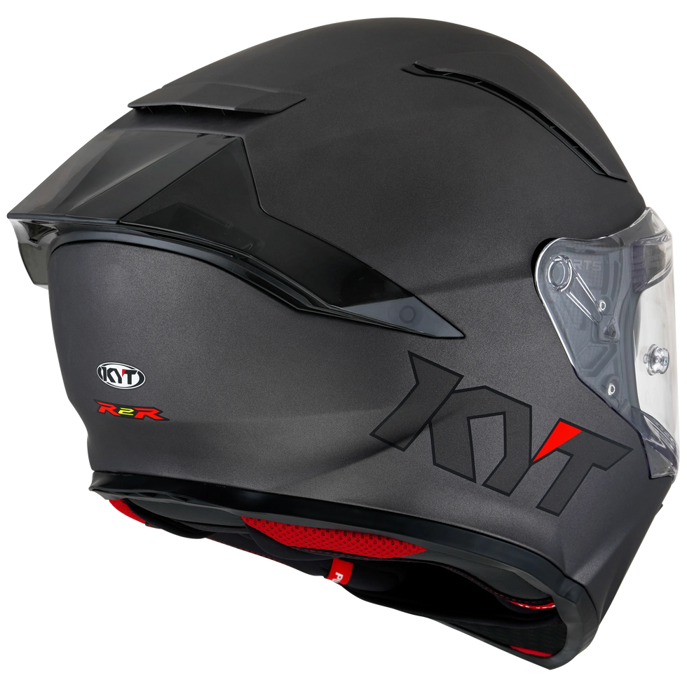 KYT R2R Solid Helmet - Gunmetal
