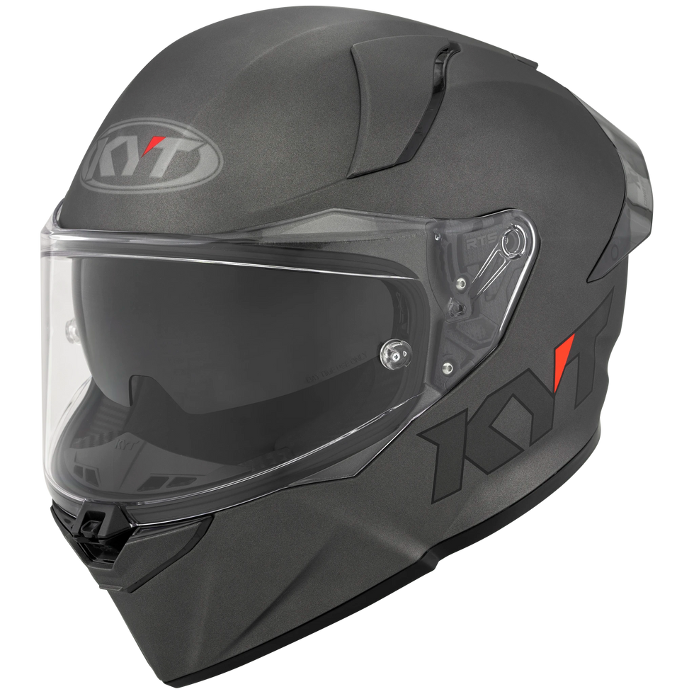 KYT R2R Solid Helmet - Gunmetal