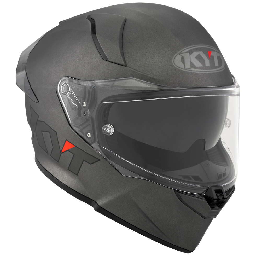 KYT R2R Solid Helmet - Gunmetal