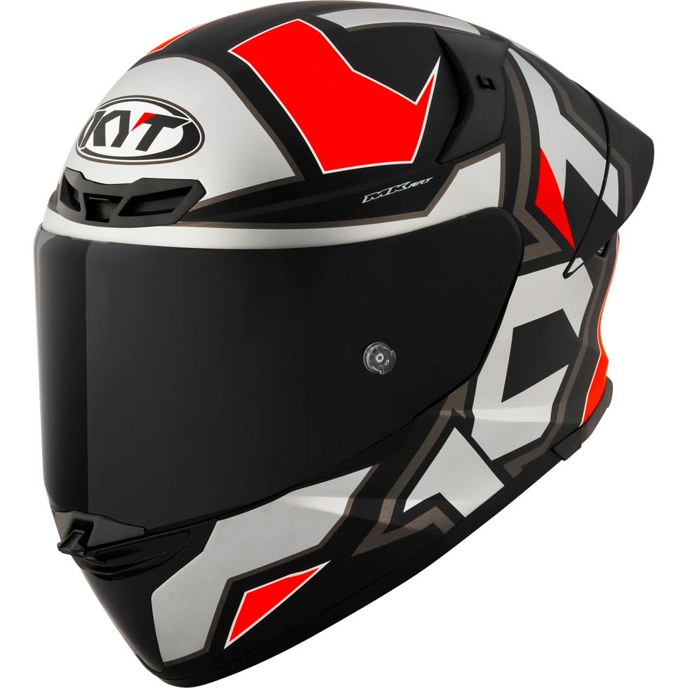 KYT TT Revo Electron Helmet - Grey/Red