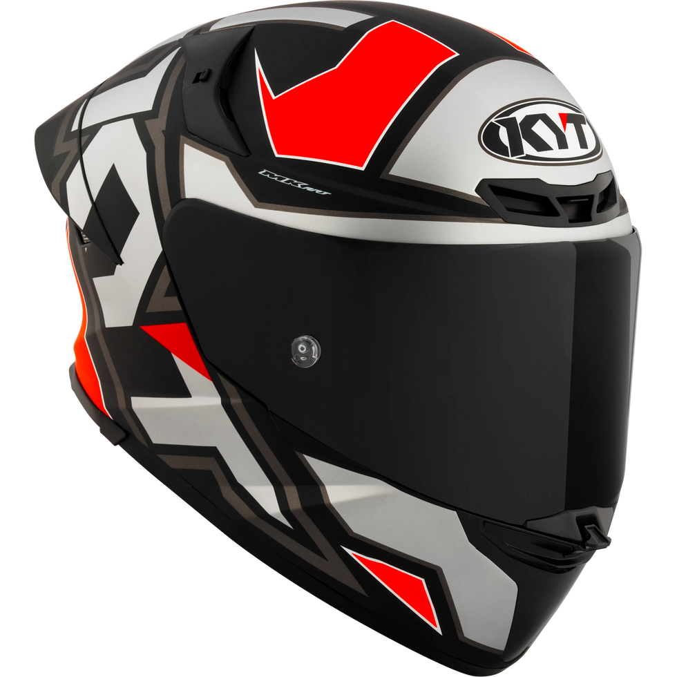 KYT TT Revo Electron Helmet - Grey/Red