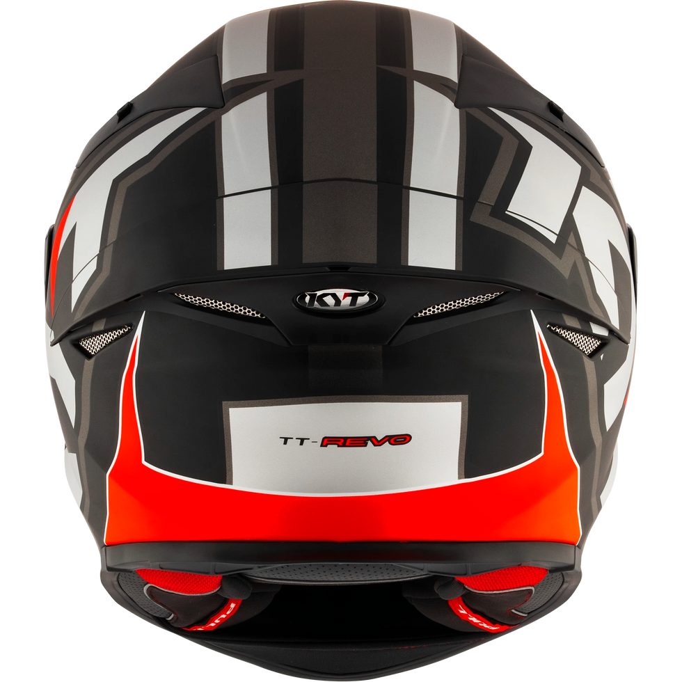 KYT TT Revo Electron Helmet - Grey/Red