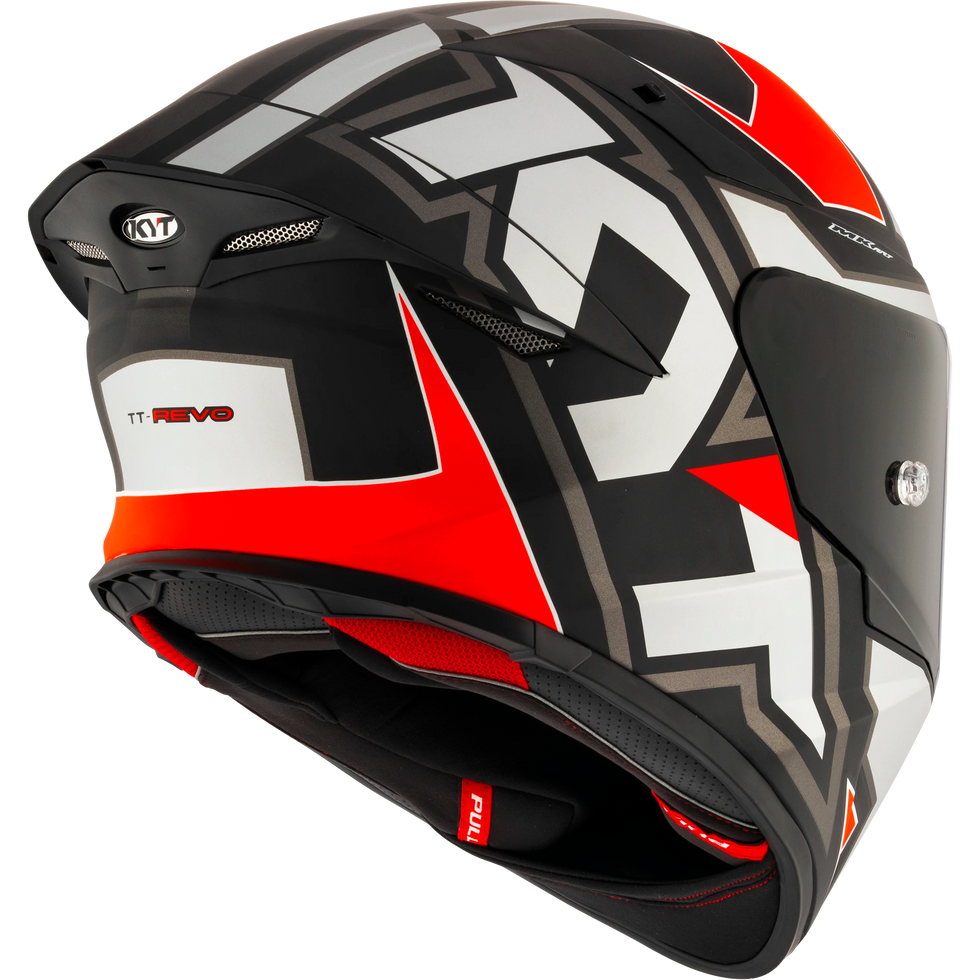 KYT TT Revo Electron Helmet - Grey/Red