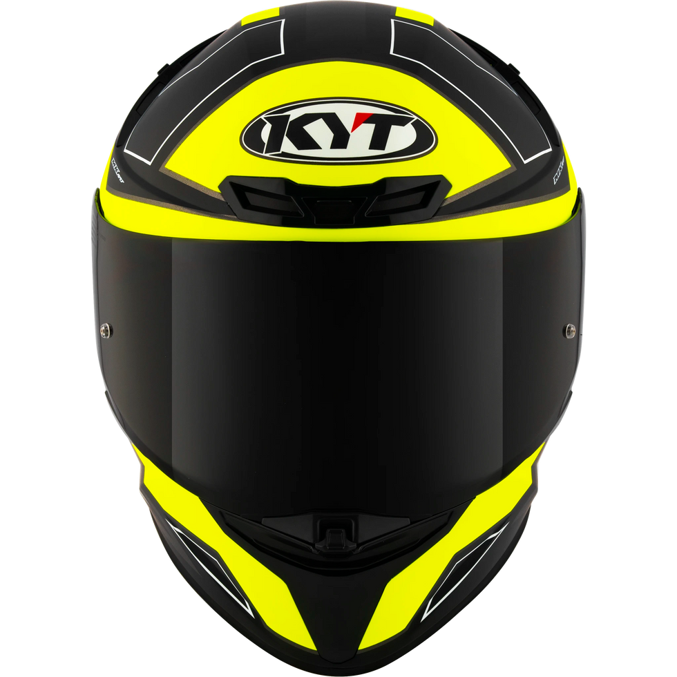 KYT TT Revo Electron Helmet - Black/Yellow