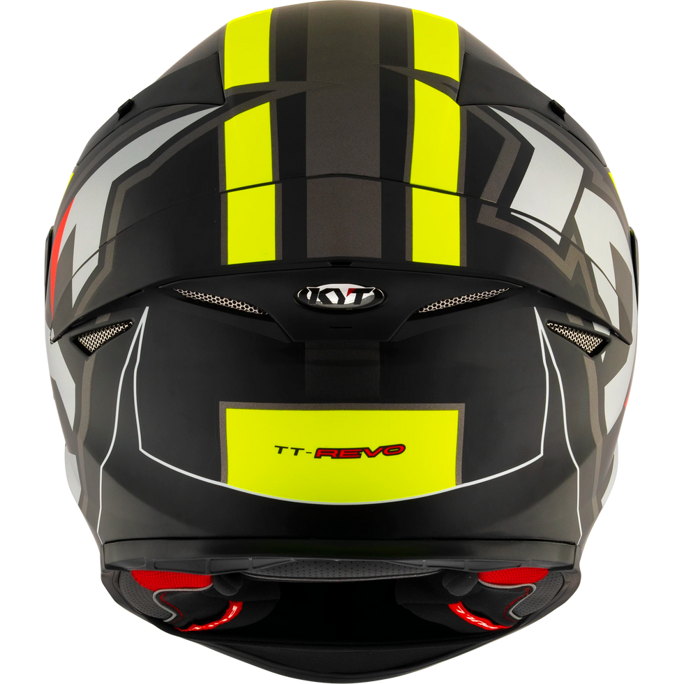 KYT TT Revo Electron Helmet - Black/Yellow