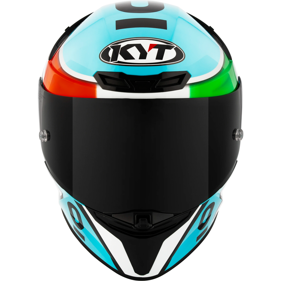 KYT TT Revo Leonard Tricolore Replica Helmet - Leonard Tricolore