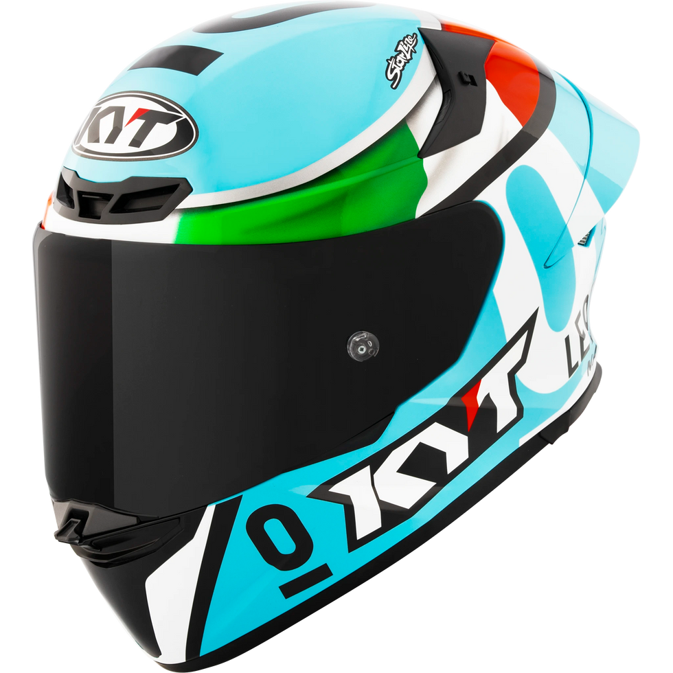 KYT TT Revo Leonard Tricolore Replica Helmet - Leonard Tricolore