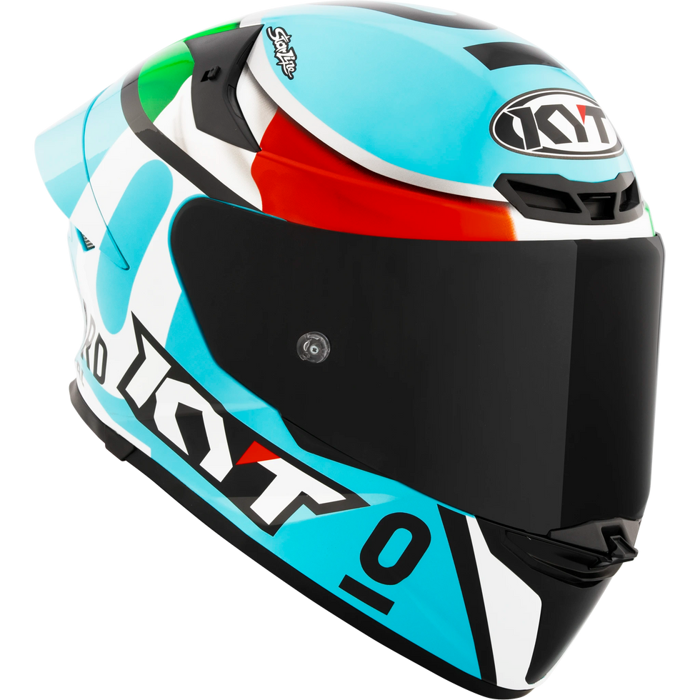 KYT TT Revo Leonard Tricolore Replica Helmet - Leonard Tricolore