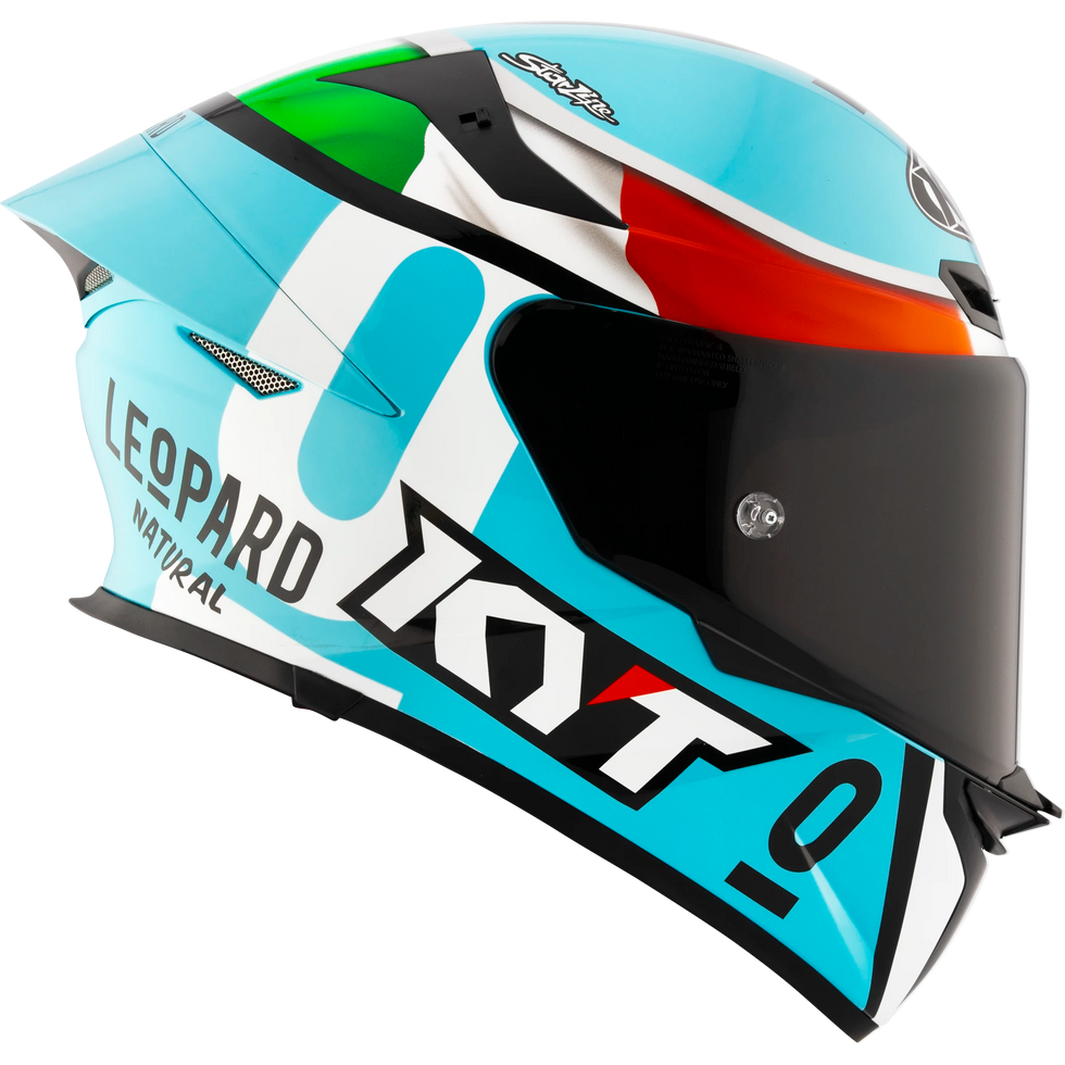 KYT TT Revo Leonard Tricolore Replica Helmet - Leonard Tricolore