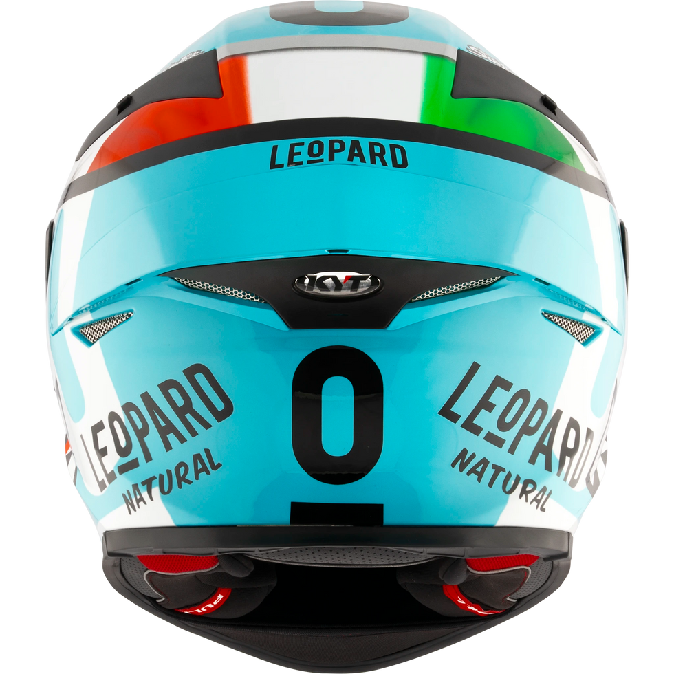 KYT TT Revo Leonard Tricolore Replica Helmet - Leonard Tricolore