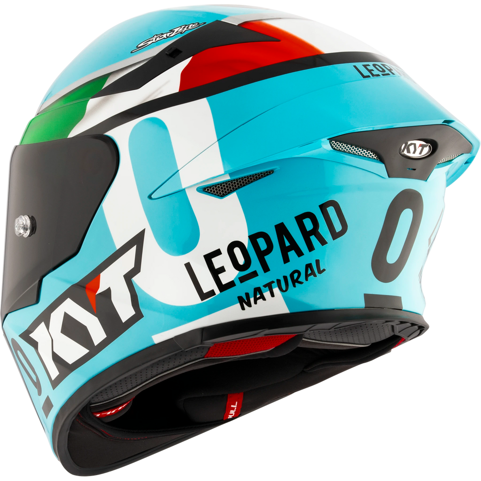 KYT TT Revo Leonard Tricolore Replica Helmet - Leonard Tricolore
