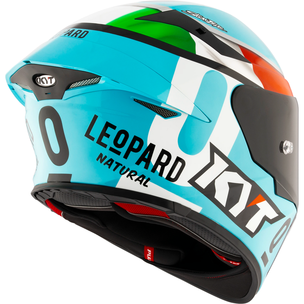 KYT TT Revo Leonard Tricolore Replica Helmet - Leonard Tricolore
