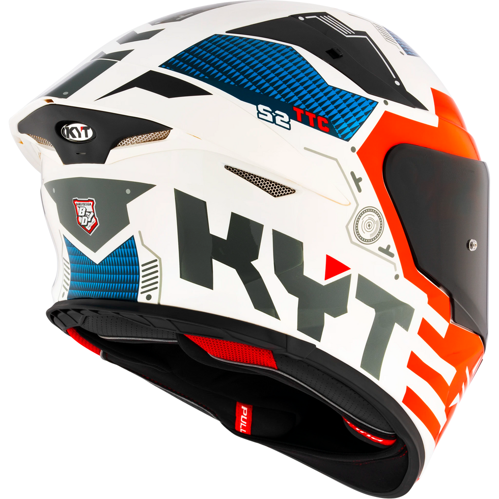 KYT TT Revo Fuselage Helmet - Red