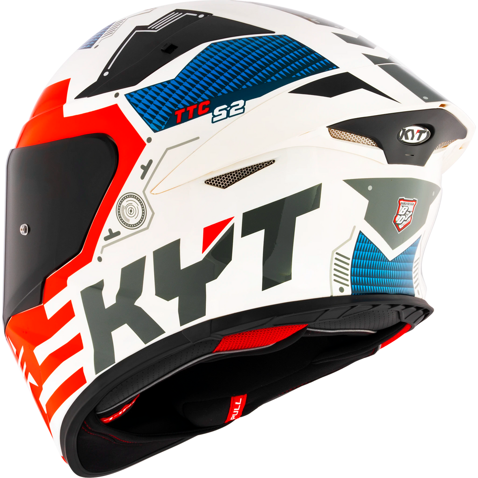 KYT TT Revo Fuselage Helmet - Red