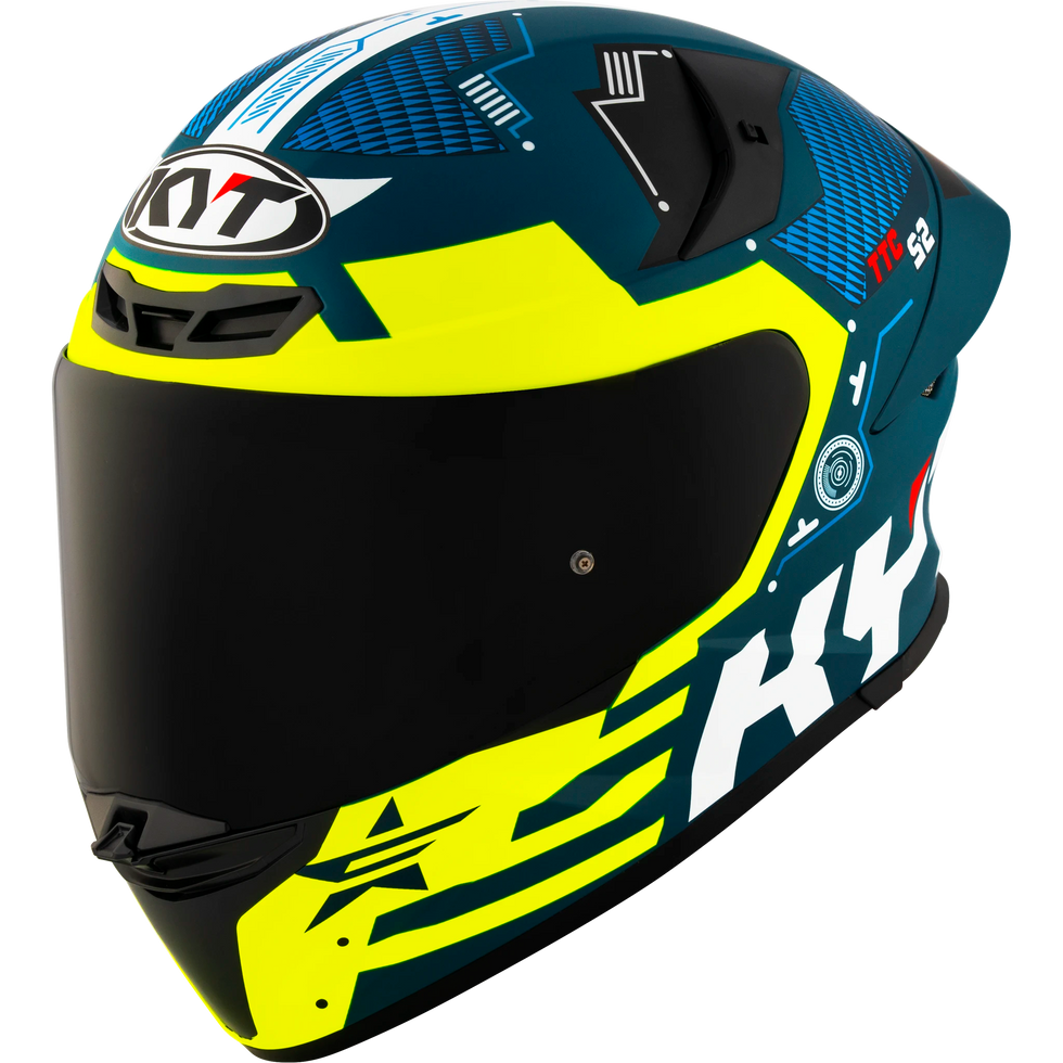 KYT TT Revo Fuselage Helmet - Yellow