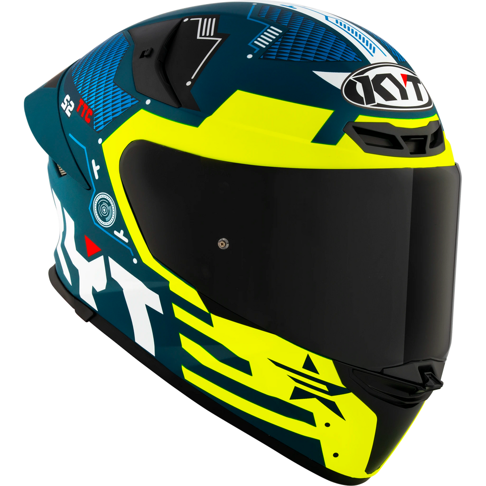 KYT TT Revo Fuselage Helmet - Yellow