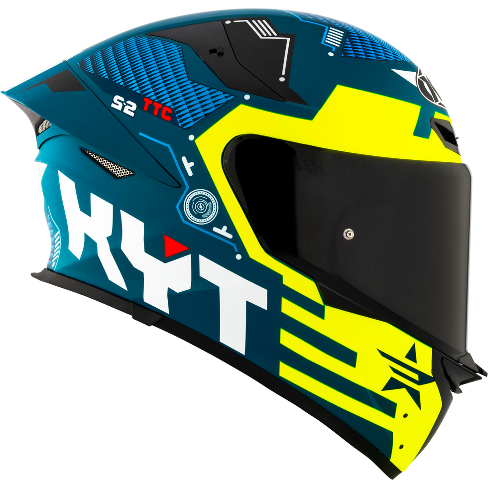 KYT TT Revo Fuselage Helmet - Matte Yellow