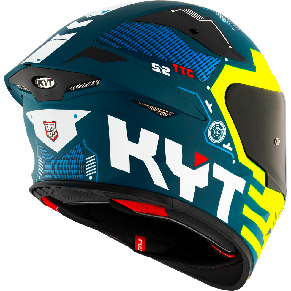 KYT TT Revo Fuselage Helmet - Yellow