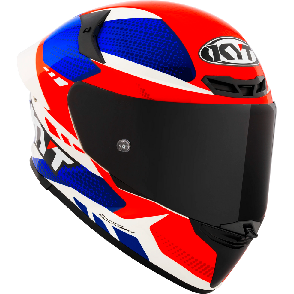 KYT TT Revo Gear Helmet - Blue/Red