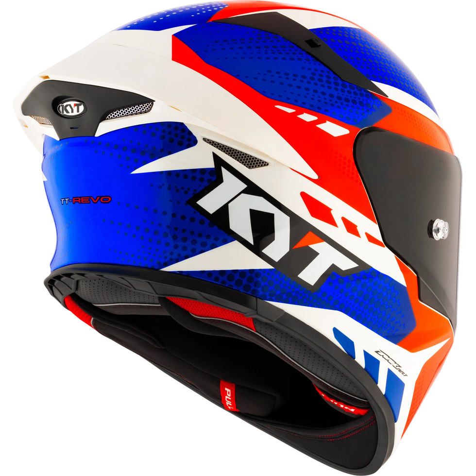 KYT TT Revo Gear Helmet - Blue/Red