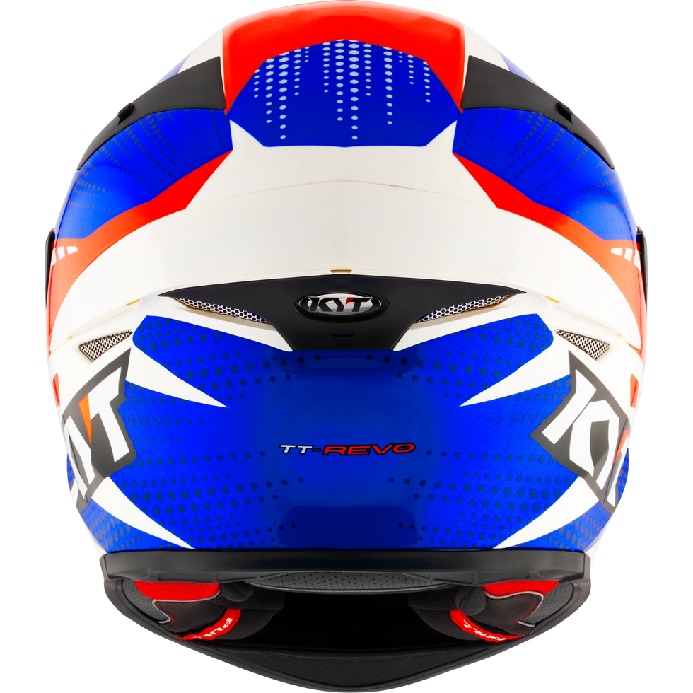 KYT TT Revo Gear Helmet - Blue/Red