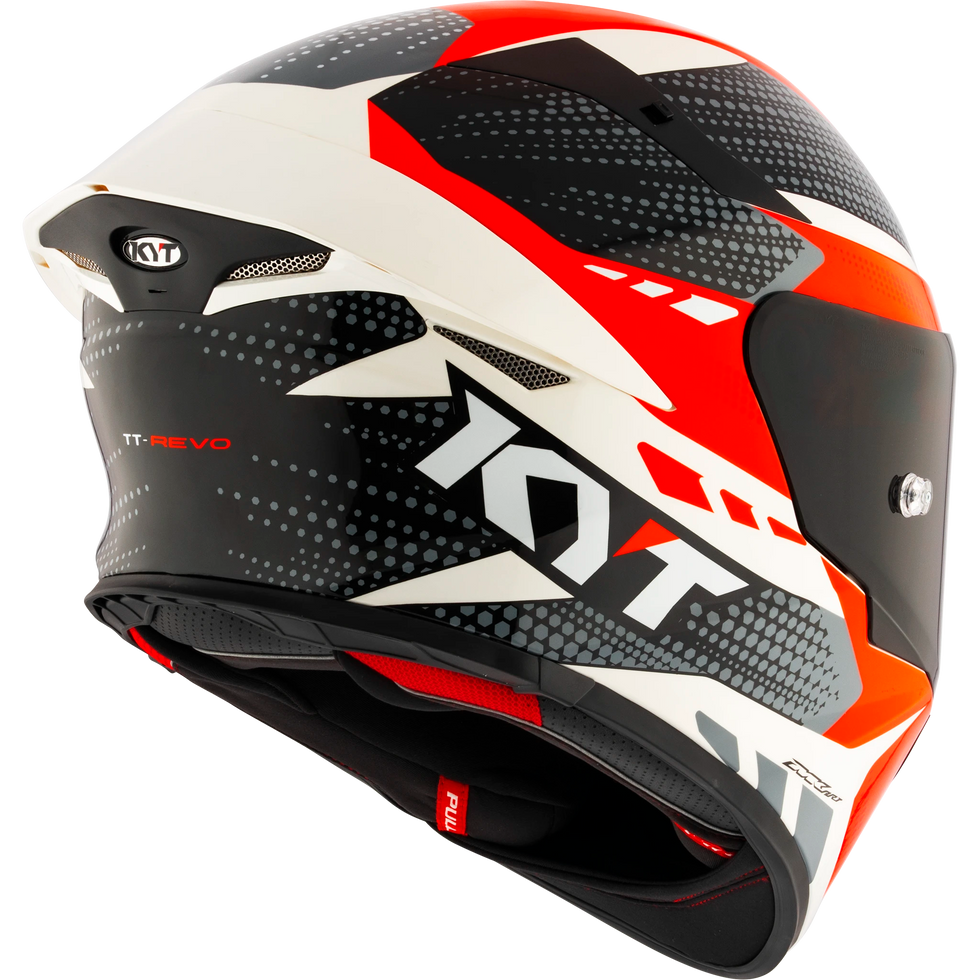 KYT TT Revo Gear Helmet - Black/Red